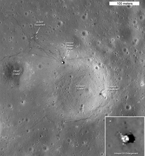 Снимок места посадки Аполлон-11