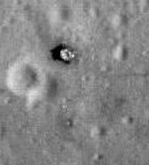 Карты камер и поверхности места посадки Аполлон-11
