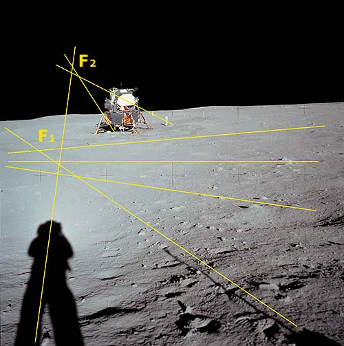Нелепости фотографий Аполлон лунной миссии
