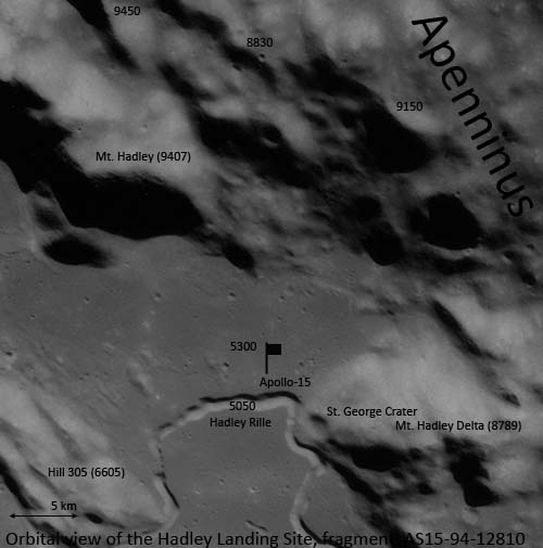 Вид Хэдлей с орбиты, Аполлон-15