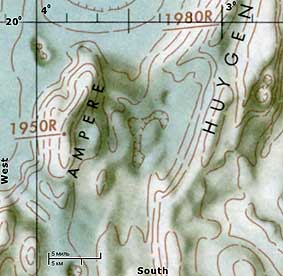 Топографическая карта Апеннин